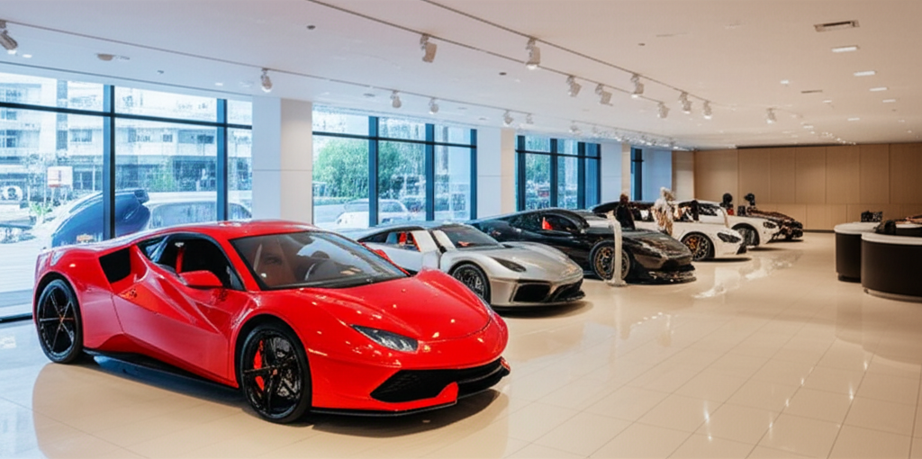 Luxury cars background